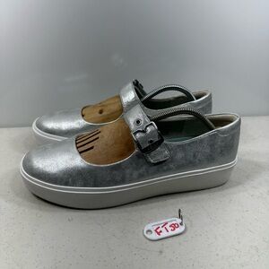 Dr. Scholl's Women's Madison Mary Jane Sneaker Silver 11 M